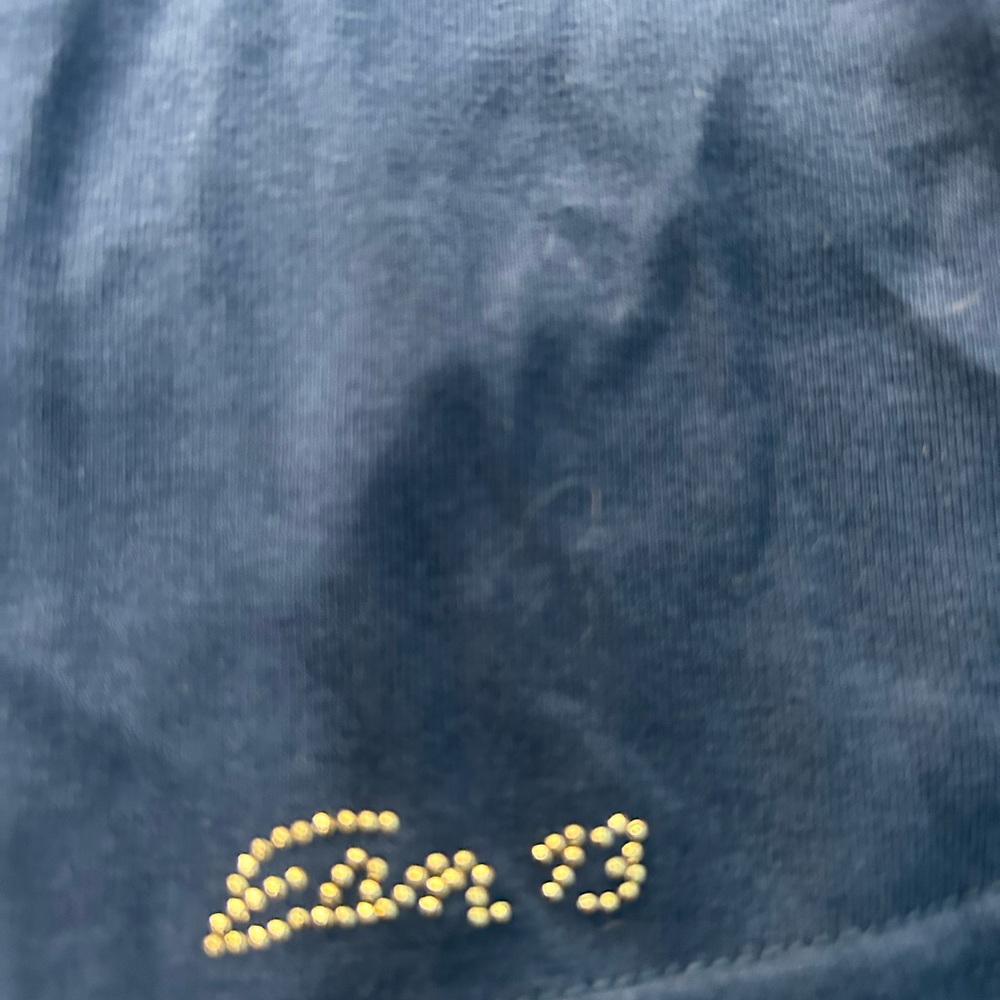 EAN 13 Swarovkski Crystal Embellished Shirt Puppy Nautical Navy NWT Size 42/6 - Picture 10 of 12